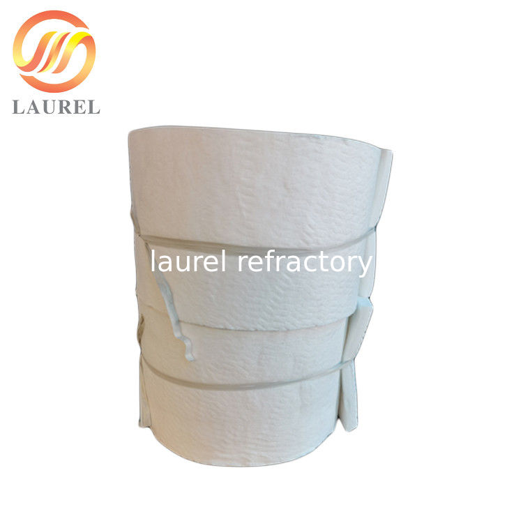 Insulation thermal shock resistance high temp Refractory Ceramic Fiber Blanket For Steel / Iron Furnace