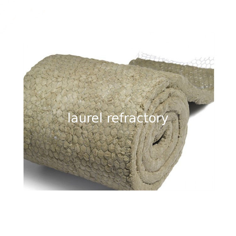 Refractory Insulating Fireproof Rockwool Roll Mineral Wool Insulation Blanket For Roof Building Materials